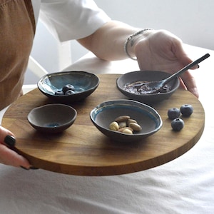 Handmade Ceramic Minimalist Plate,Unique Ceramic Snack Plate,Retro Mini Fruit Ceramic Plate, Best Ceramic Gift for Mom, Ceramic Newhome Gift