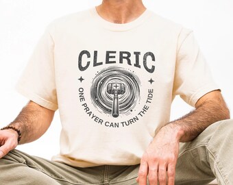 Camiseta de clérigo, camiseta de sanador de DnD, regalo de Dungeons and Dragons, regalo para jugadores clérigos, camiseta unisex Comfort Colors
