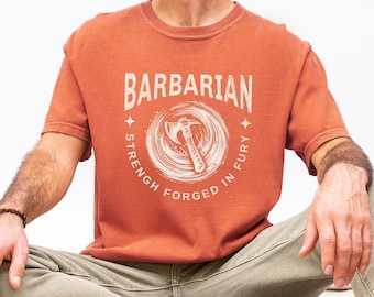 Barbarian Shirt, DnD Berserker T Shirt, Dungeons and Dragons Gift, Barbarian Player Gift, Unisex Comfort Colors Tee