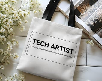 Funny Technical Artist Tote Bag - Durable Canvas, Spacious Design