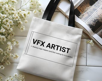 VFX Artist Tote Bag: Sarcastic Quote Design - Lightweight Canvas