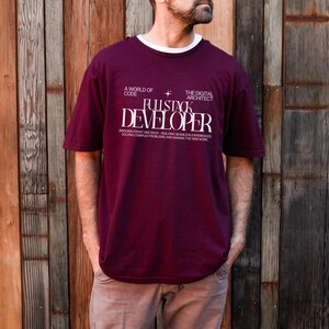 Camiseta de desarrollador full-stack, camiseta de programación para programadores, regalo para desarrolladores de software