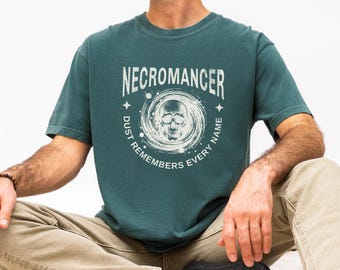 Necromancer-shirt, T-shirt DnD Dark Wizard, Dungeons and Dragons-cadeau, Necro-speler cadeau, uniseks comfortkleuren T-shirt