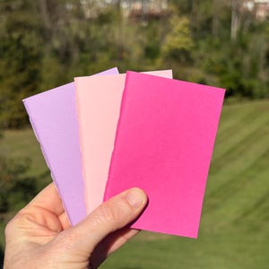 Card Size! Set of Three Mini Notebooks, 65mm x 100mm Inserts