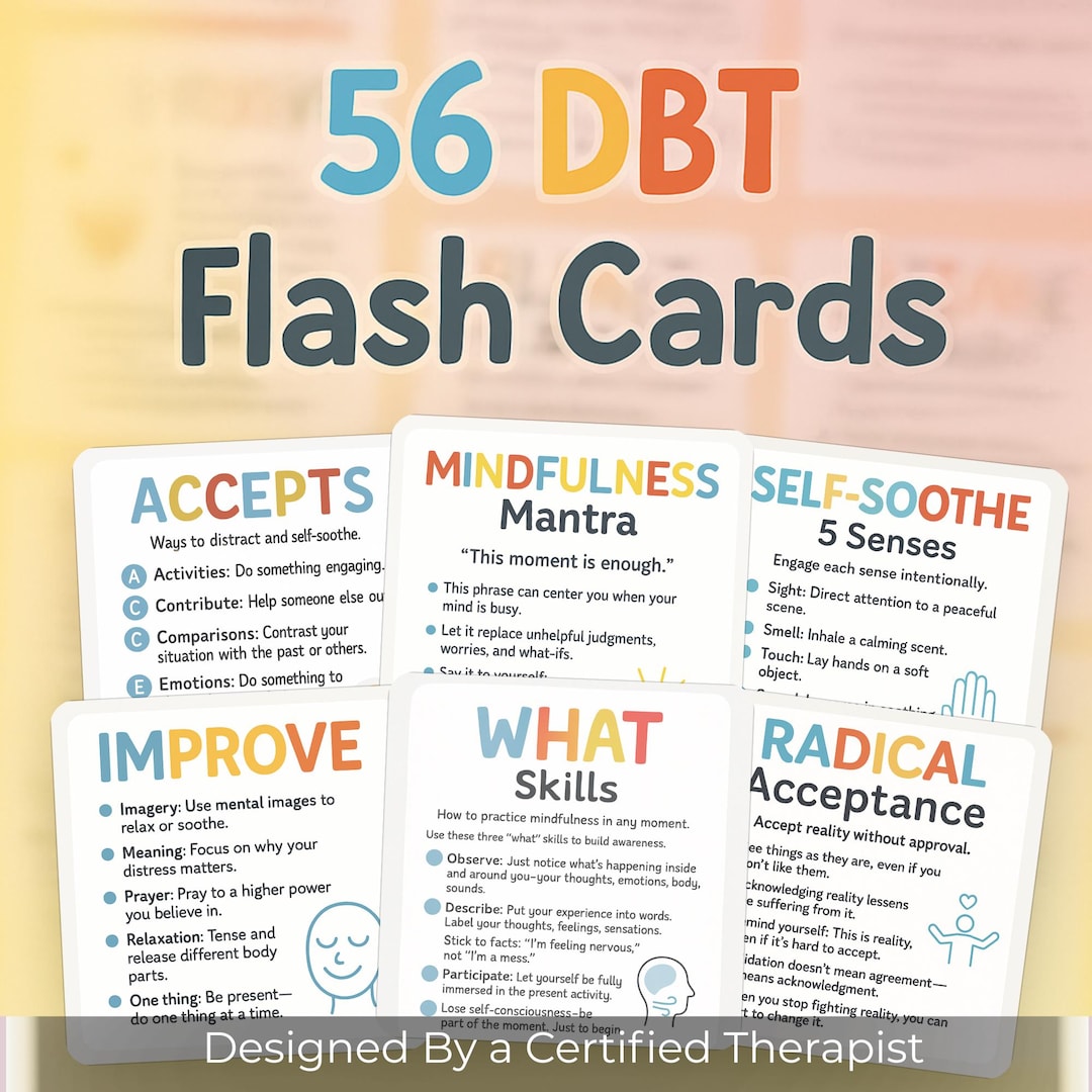 Coping Skills Cards Printable | Mental Health Flashcards | Therapy ...