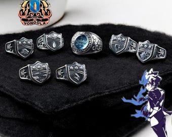 Anime HlTMAN REB0RN! Vongola Fmiglia Pengo-kolomring - Unisex Verstelbaar Retro Gothic Cosplay Sieraden Accessoire Cadeau