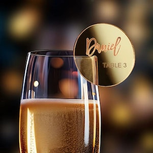 20/50/100 pièces, idées de marque-place pour mariage, breloque pour le vin, étiquettes pour boissons de mariage, breloques en champagne, étiquette pour boisson, breloque en verre, étiquettes pour nom de disque