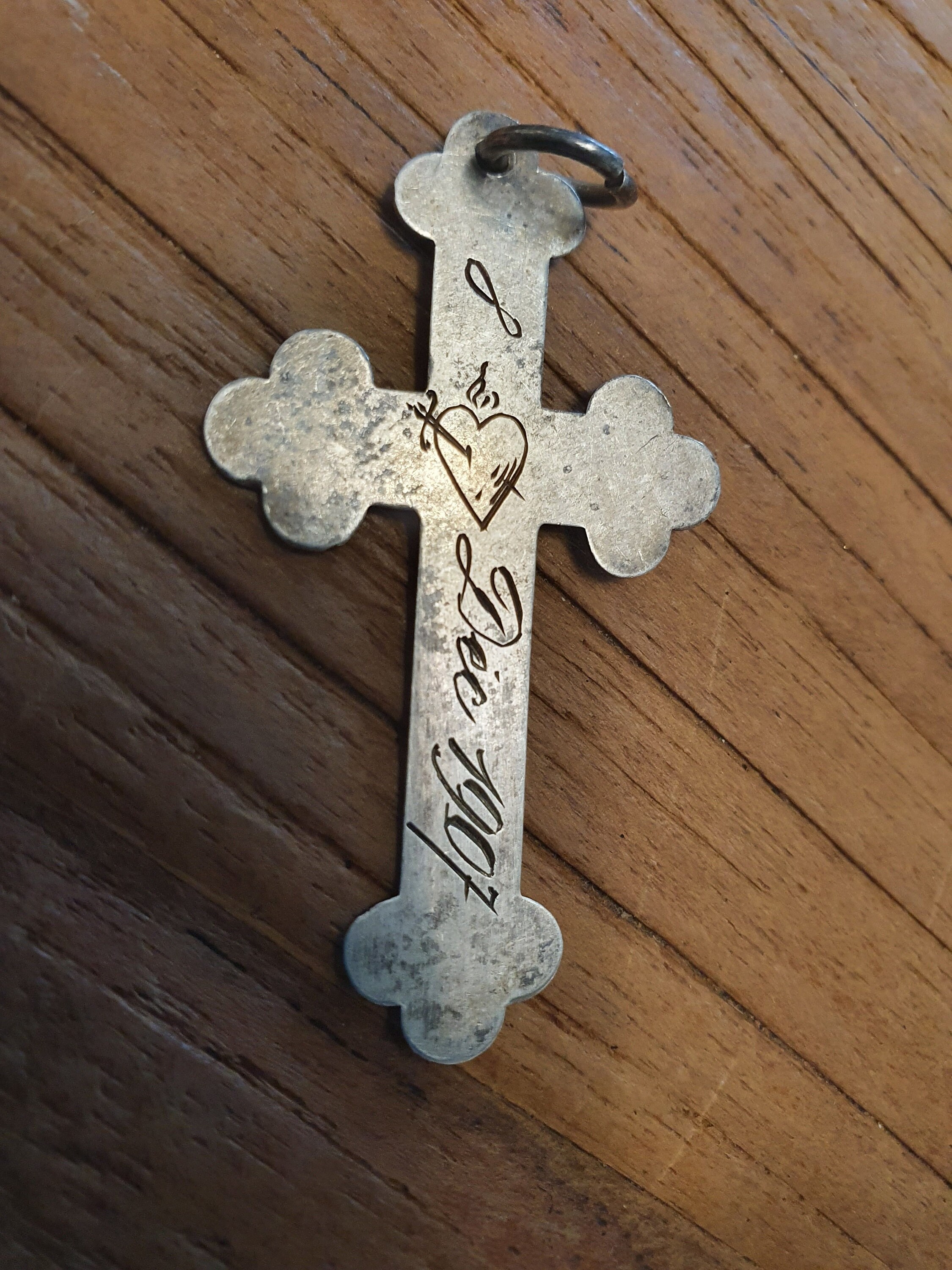 Antique SILVER Origin French NUNS CROSS / 1907 - Etsy