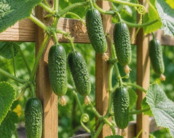 Boston Pickling Cucumber Seeds - Heirloom Non-GMO 3-6 Inch Fast Growing (30 Seeds)