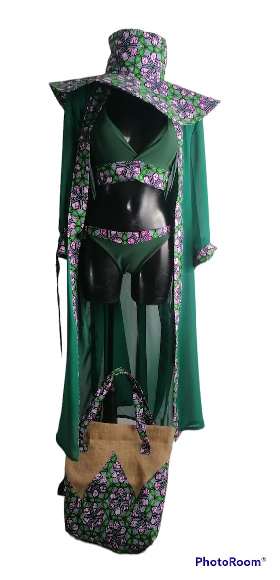 Beach wear/kimono/ summer hat