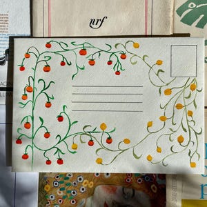 Carta “Naranja y limón” – Acuarela sobre sobre