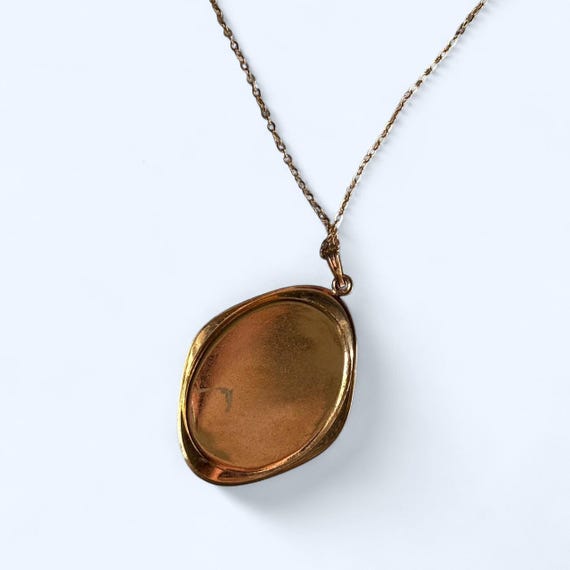 Large Statement Oval Abalone Shell Pendant | Vint… - image 5