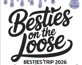 Friendship Embroidery Design, Friends Trip 2026, 6 Sizes, Dst Pes Sew Jef (Instant Download)