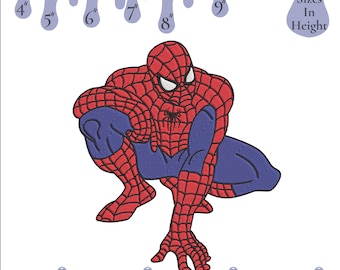Spiderman Embroidery Design: Superhero Machine Embroidery (Instant Download, 6 Sizes)