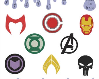 Avengers Embroidery Designs: Super Hero Logos, Machine Embroidery (Instant Download)