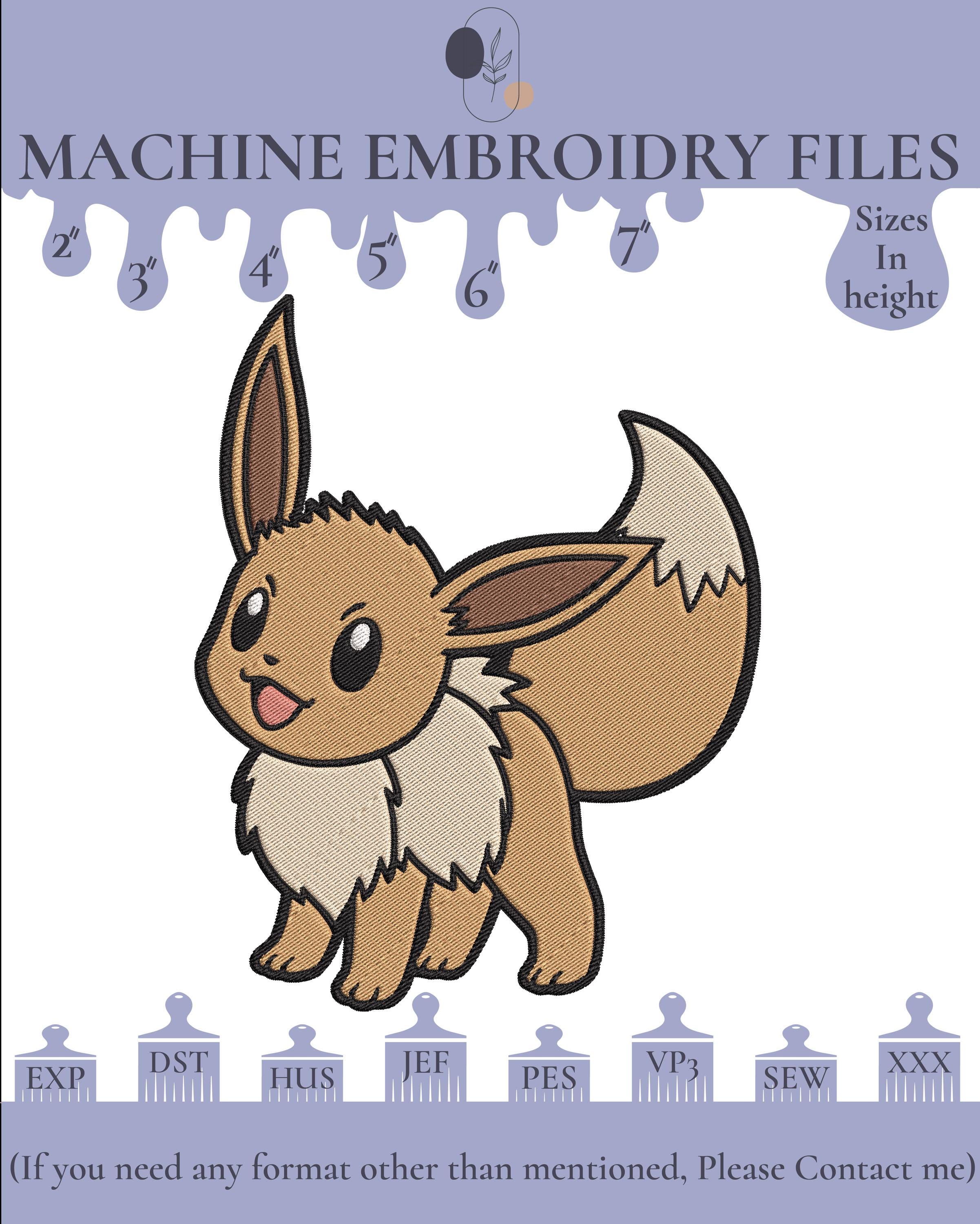 Carte à Broder Pokémon – Évoli Et Ses évolutions – Neuf Dessin Animé