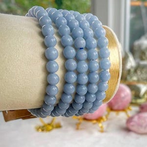 Angelite Handmade Beaded Bracelet