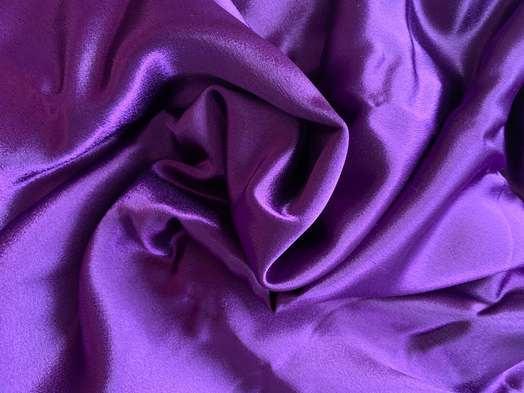 Silk Crepe Back Satin - Bright Purple - Premium Collection