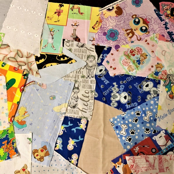 Snippets and Scraps of Baby and Children's Fabrics