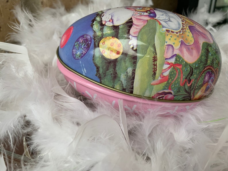 Cute Old Metal Easter Egg Ready for Candy