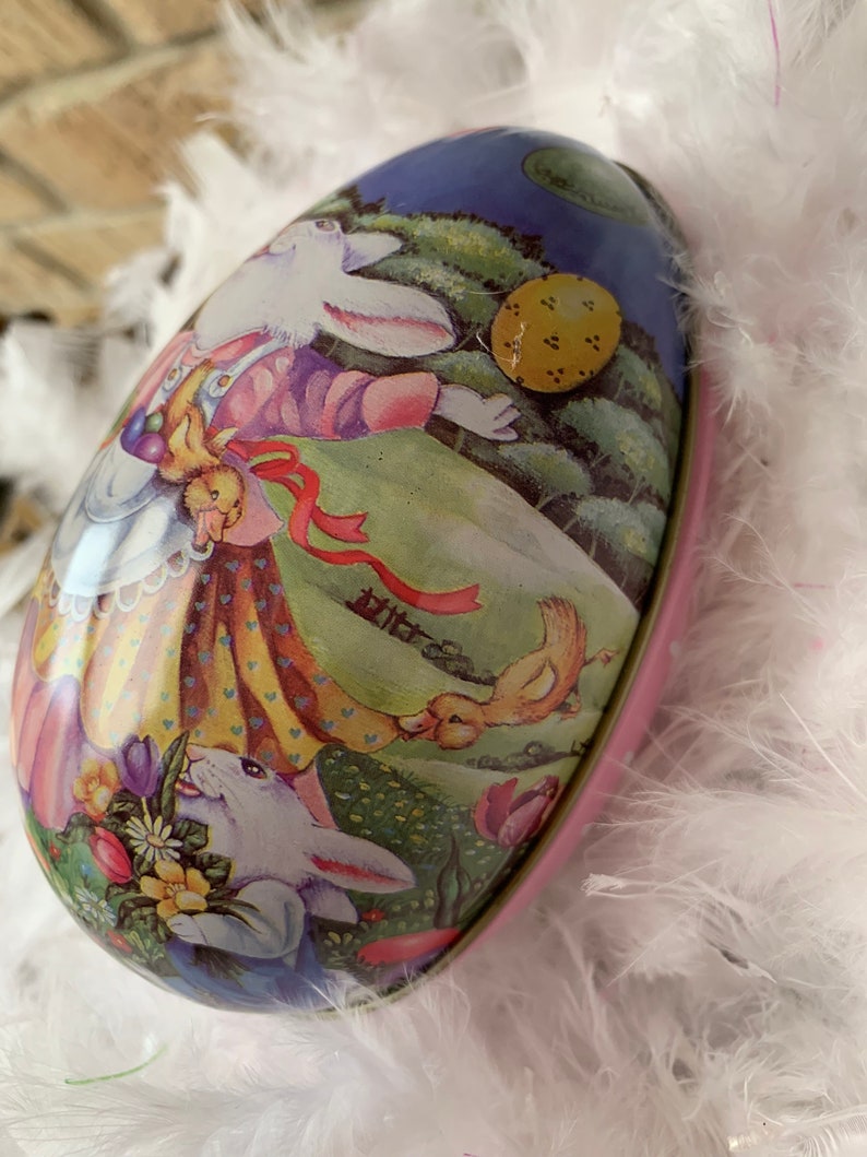 Cute Old Metal Easter Egg Ready for Candy