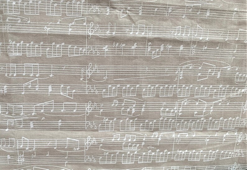 Subtle Musical Notes Texture 2 Pieces of Music Note Cotton Fabric - Etsy