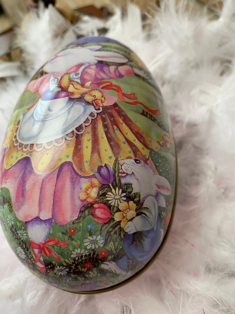 Cute Old Metal Easter Egg Ready for Candy