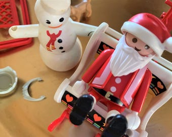 Playmobil 3467 – Famille En Vacances De Ski – 1985 – Complet Et Excellent état