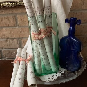 8 Scrolls of Vintage Music - Wedding, Christmas, Home Decor - You ...