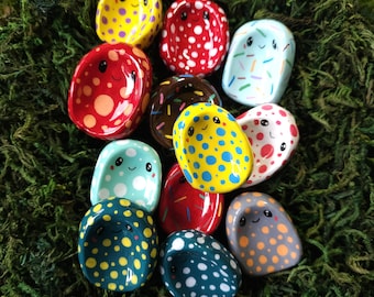 Pietra della preoccupazione, pietra del conforto, antistress, calmante, realizzata a mano in argilla autoindurente, 1a selezione di varianti di colore