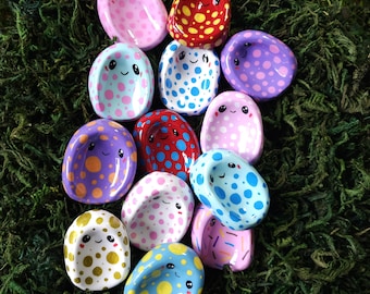 Handschmeichler, Sorgenstein, Anti Stress,  Beruhigung, aus selbst härtenden Ton handgemacht, 2. Auswahl an Farbvariationen