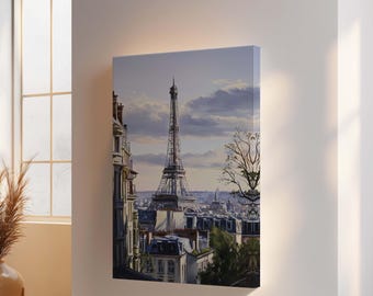 Eiffelturm-Leinwandbild aus Paris – Klassisches Stadtpanorama für die Wohnzimmerdekoration