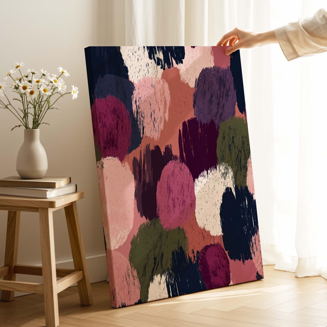 Abstract Canvas Print - Modern Colorful Wall Art for Living Room Decor ...