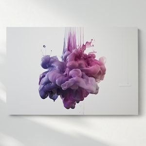 Abstract Splash Canvas Canvas Wall Art, Paint Splash Canvas Print, Colorful Wall Poster, Modern Home Decor, Ready to Hang