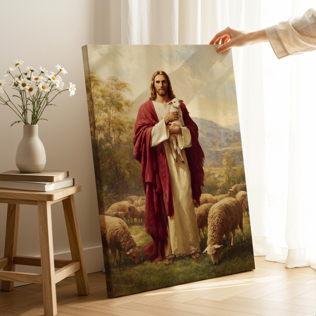 Jesus Christ Canvas Print - Religious Christian Wall Art for Living ...