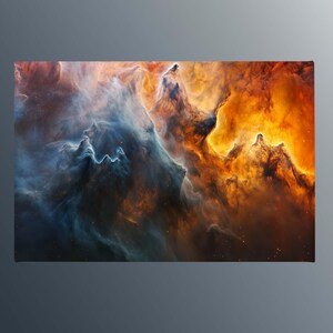 Vibrant Cosmic Swirl Canvas Wall Art