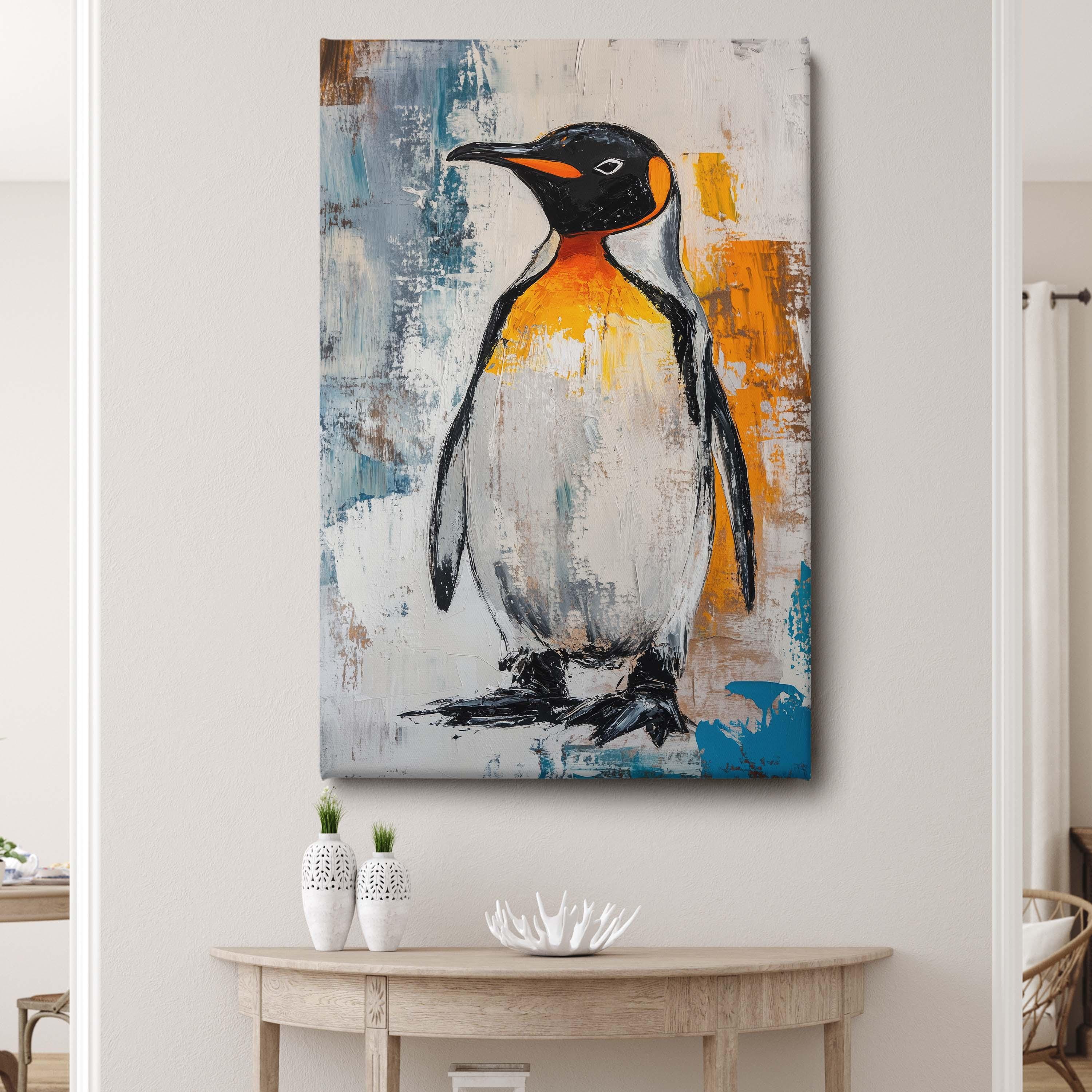 Emperor Penguin Canvas Wall Art : Arctic Wildlife Print - Etsy