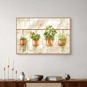 Hanging Plants Canvas Wall Art : Fresh Room Decor