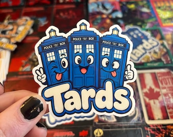 Tards 3 Tardis Dr Who Funny Offensive Sticker