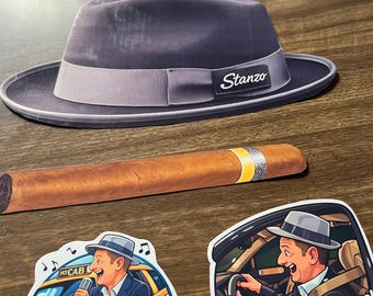 Driving Crooner Sticker Pack – Sketch Comedy Parody Decals