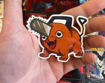Pochita Chainsaw Man Sticker 3”
