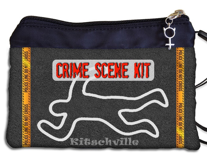 Funny Tampon Case, Crime Scene Maxi Pad Pouch, Bag, Holder, Napkin