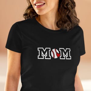 Baseball Mom Shirt, Sports Mom Gift, Cotton T-Shirt, Baseball Fan Apparel, Mother&#39;s Day Tee, Mom loves Baseball, Sports Mom