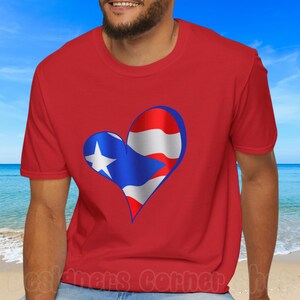 Puerto Rico in my Heart Shirt, Puerto Rico Love Tee, Patriotic Shirt, Puerto Rican Pride, Boricua, Puerto Rican, Boricua Love, fathers day