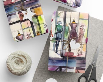 Chic Fashionista | Wrapping Papers, Elegant Gift Wrap for Birthdays, Holidays, Celebrations, Fashion Lovers, Stylish Events
