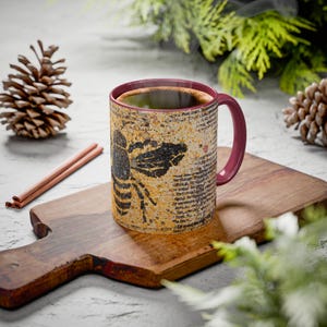 Brilliant Bees | Vintage Bee Mugs, Rustic Honeycomb Vibes, Perfect for  Coffee Lovers, Home Décor, Gift for Her, Nature Inspired