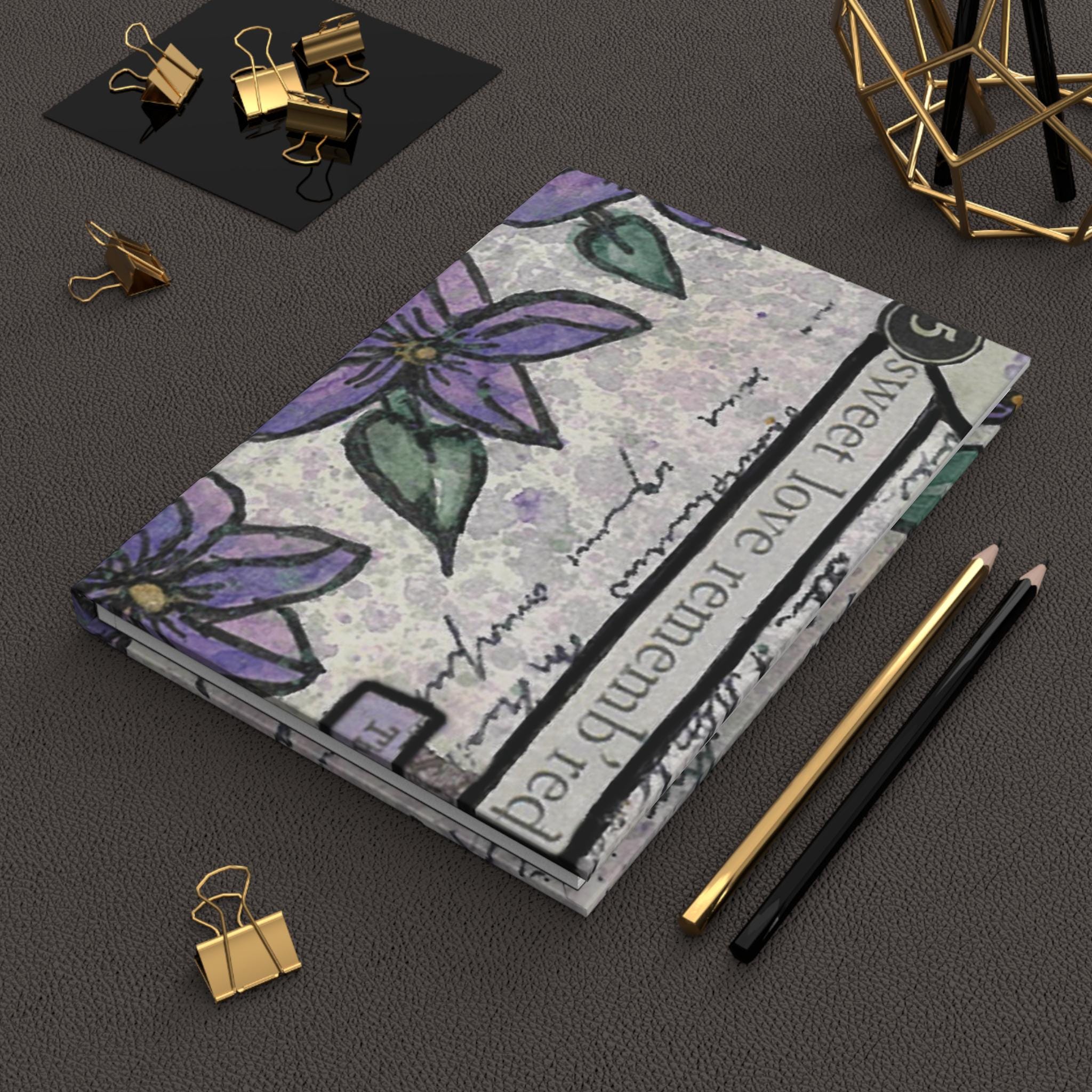 Vintage Violets | Sweet Love Remembered | Hardcover Journal, Writing ...