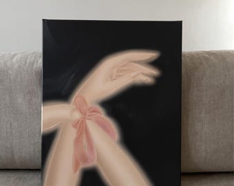 Original artwork, original painting by a woman's hand, delicate art, oil painting