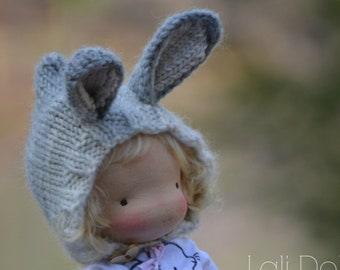 Knit Bunny Ear Bonnet