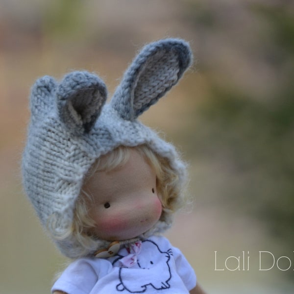 Knit Bunny Ear Bonnet